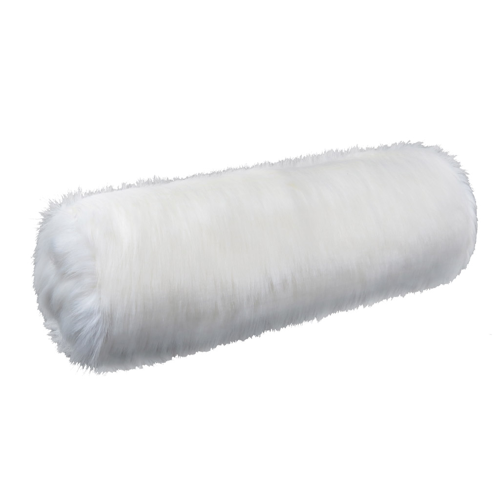 white bolster cushion