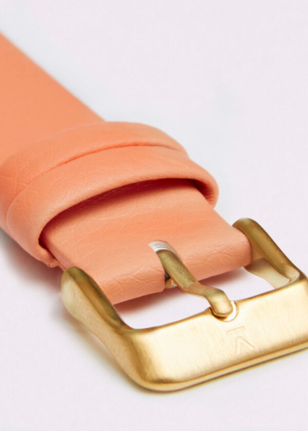 CORAL WITH BRUSHED GOLD BUCKLE | VOTCH