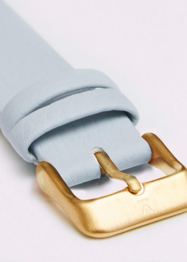 LIGHT BLUE WITH BRUSHED GOLD BUCKLE | VOTCH