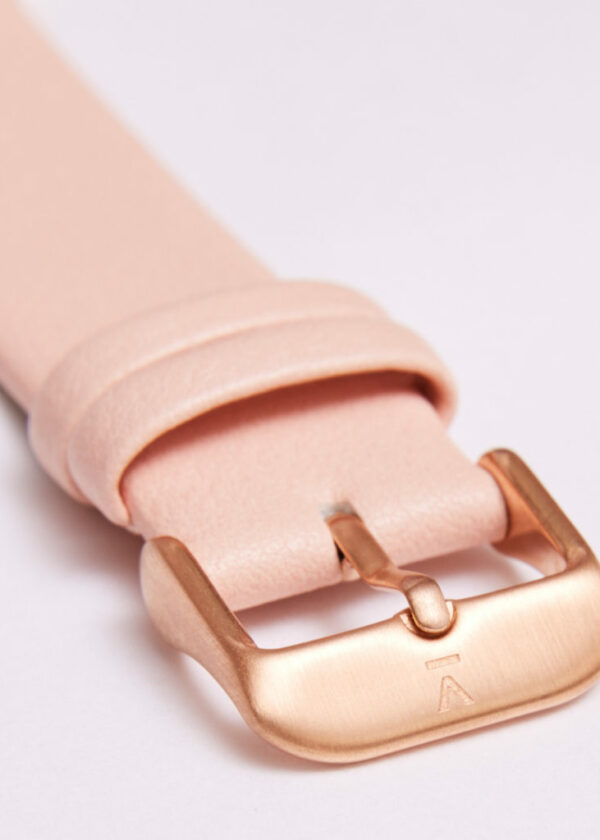 PINK WITH BRUSHED ROSE GOLD BUCKLE | 20MM | VOTCH