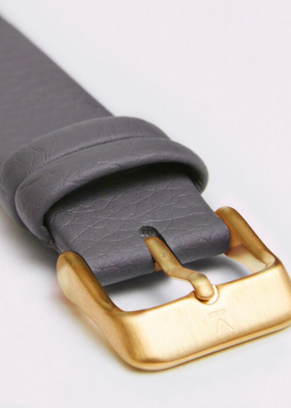 SLATE GREY WITH BRUSHED GOLD BUCKLE | VOTCH