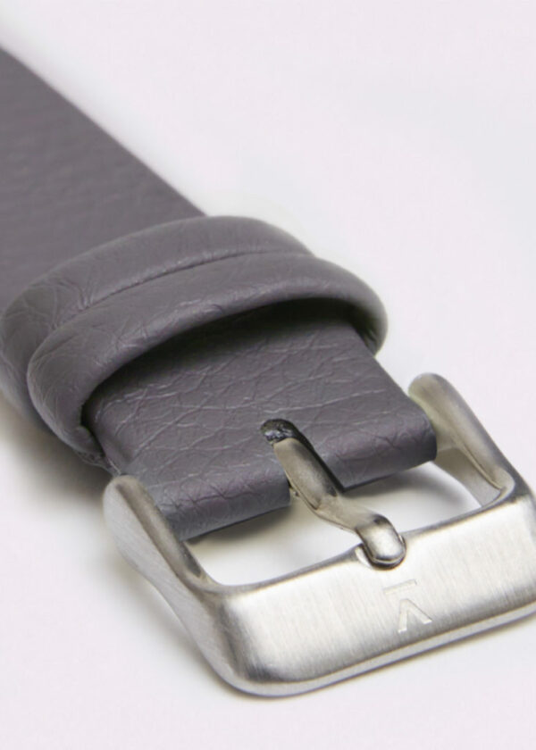 SLATE GREY WITH BRUSHED SILVER BUCKLE | 18MM | VOTCH