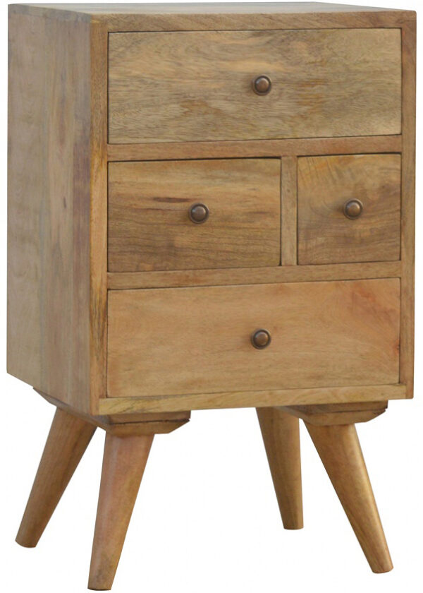 Mango Hill 4 Drawer Petite Bedside