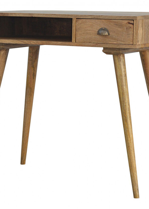 Mango Hill Open Shelf 1 Drawer Writing Desk