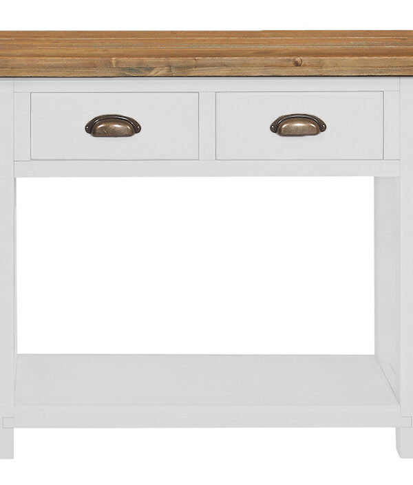 Gresford White 2 Drawer Console Table