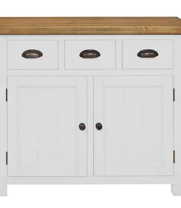 Gresford White 3 Drawer 2 Door Sideboard