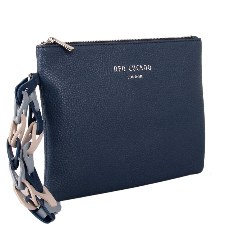 blue clutch purse