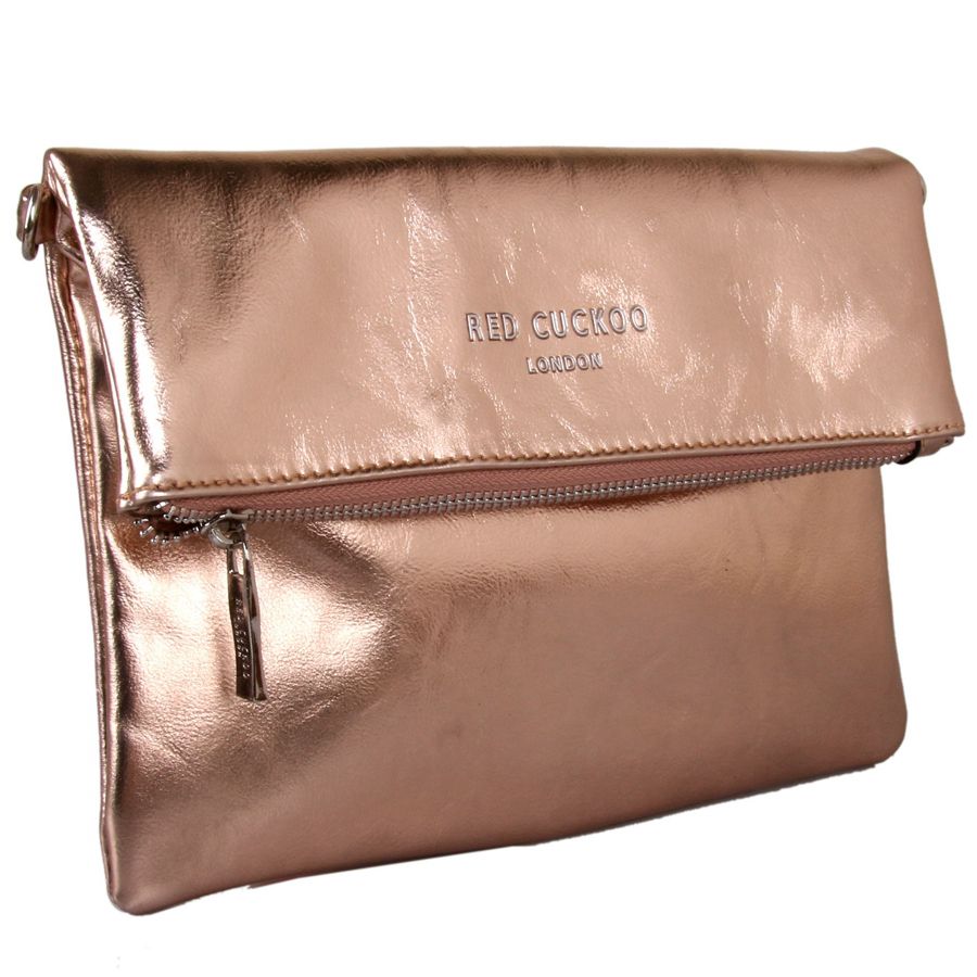 rose gold clutch purse