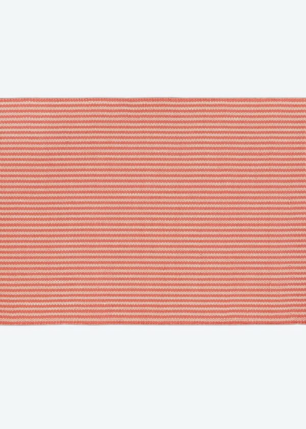 Coral Polperro Stripe Rug