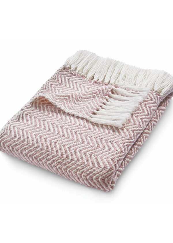 Herringbone Rose Throw