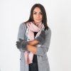 Kaitlan Grey Fur Edge Gloves