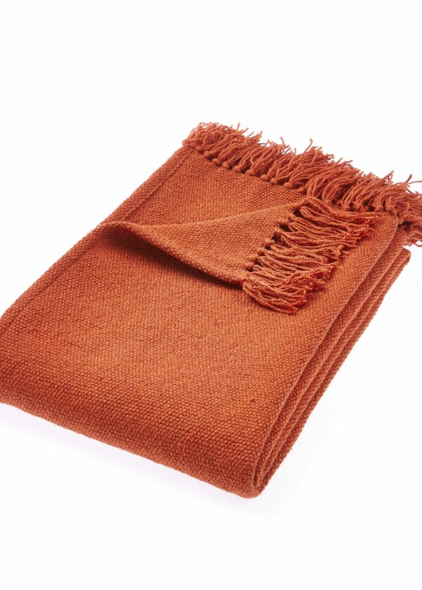 Plain Rust Throw