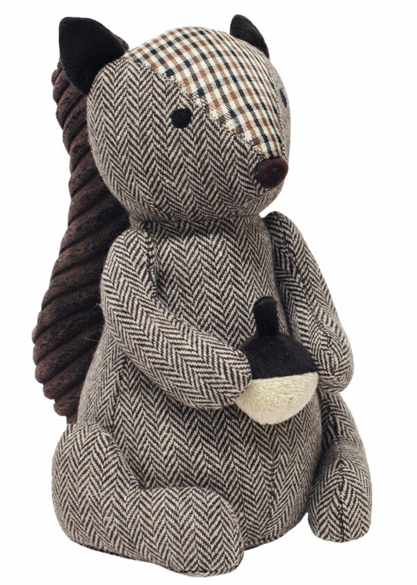 Brown Squirrel Herringbone Door Stop