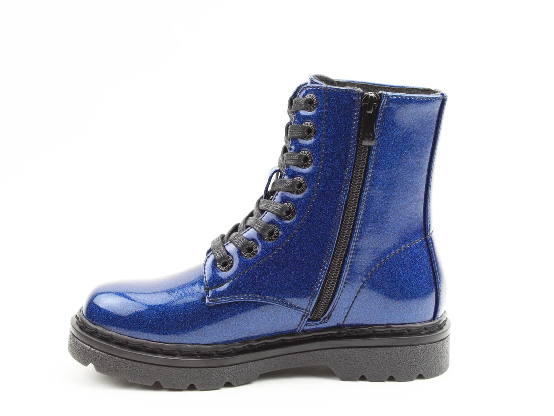 BLUE GLITTER BOOT