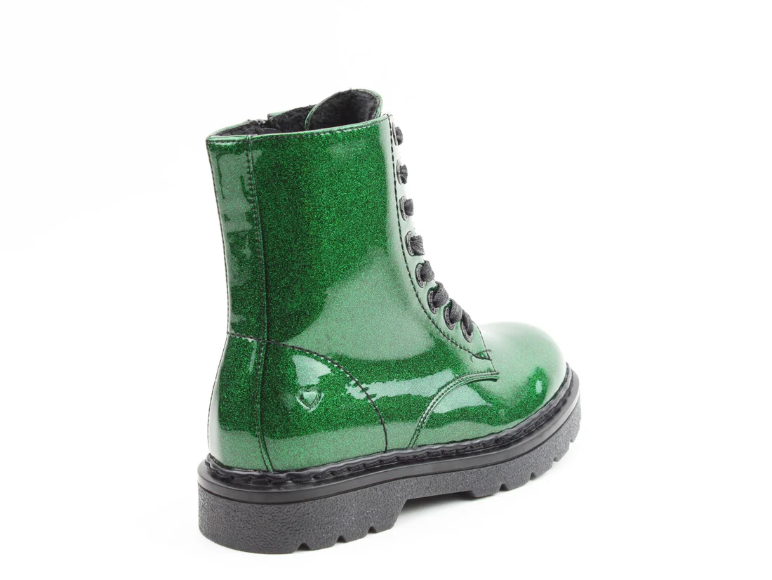 GREEN GLITTER BOOT